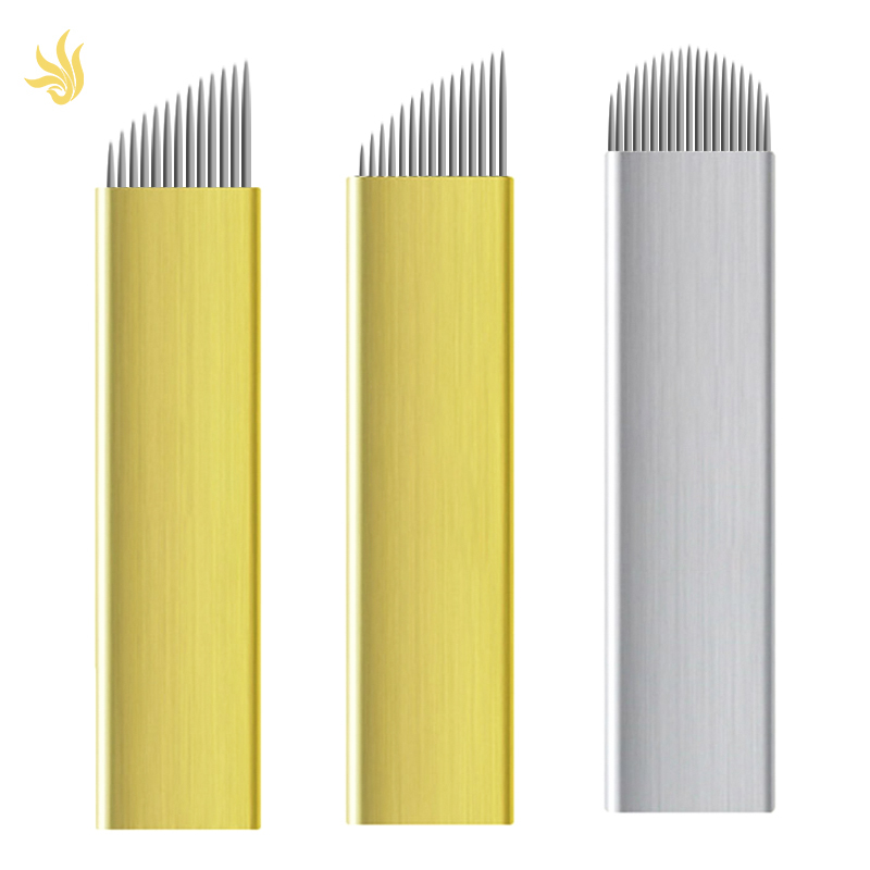 Wholesaler customized 21 pins pcd best selling microblading blades needles microblading needle
