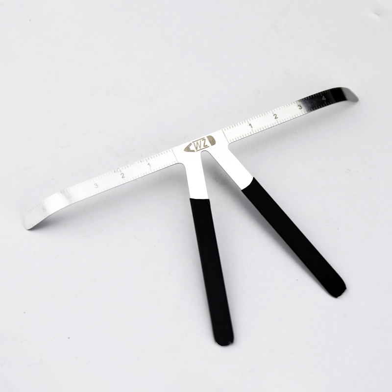 Eyebrow Ruler Three-Point Position Permanent Makeup Symmetrical tool Grooming Stencil Shaper Balance Ruler With Manual Pen