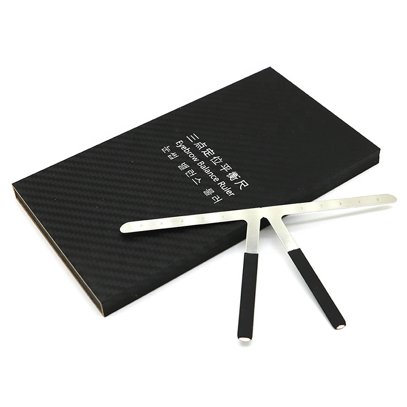 Eyebrow Ruler Three-Point Position Permanent Makeup Symmetrical tool Grooming Stencil Shaper Balance Ruler With Manual Pen