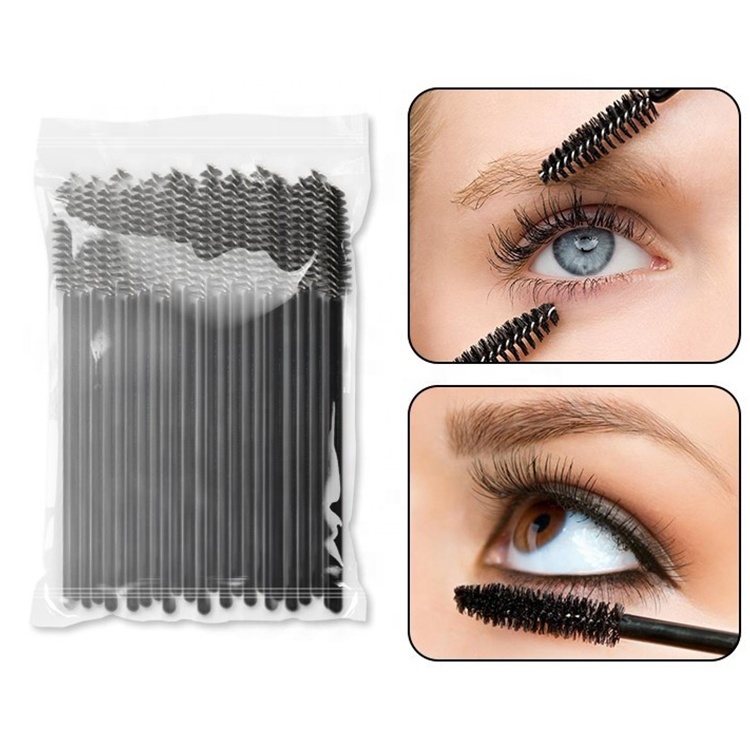 Disposable 50Pieces/bag Eyelash Brush Comb Mascara Wands Eye Lashes Extension Tool Professional Beauty Makeup Tool For Women