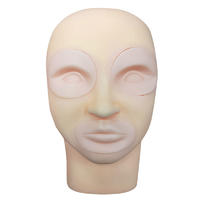 School Trainer Portable & Reusable Rubber Practice Mold Mannequin - Permanent Makeup