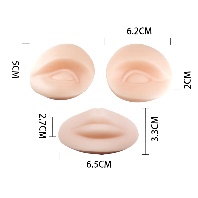Regular Portable Eyes Lips Match With School Trainer Practice Mold Mannequin-Permanent Makeup