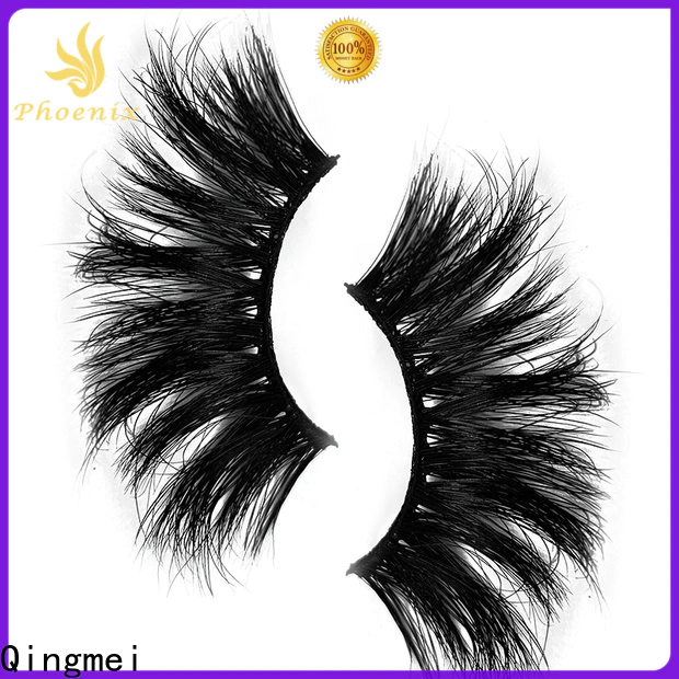 Qingmei factory price natural looking fake lashes supply for promotion