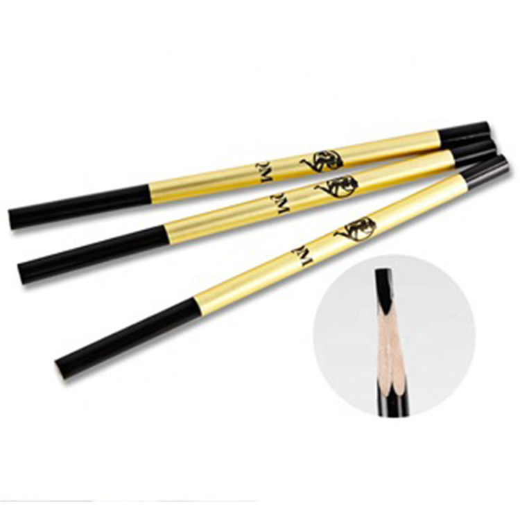 1 Pcs Waterproof Long-lasting Excellence Eyebrow Eyeliner Pencil Private Label Cosmetic Eye Makeup Beauty Tools Black Color