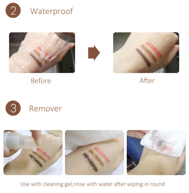 Wholesale Eyebrow Pencil Private Label Customize  Cosmetics Natural Long Lasting Waterproof Microblading Wooden Eyebrow Pen