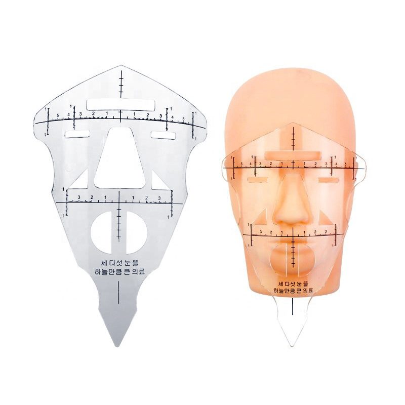 Misuratore di Microblading Maschera per la maschera facciale Righello - Trucco permanente