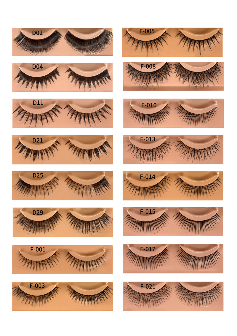 Various fashionable False Mink Eyelashes - Permanent Makeup