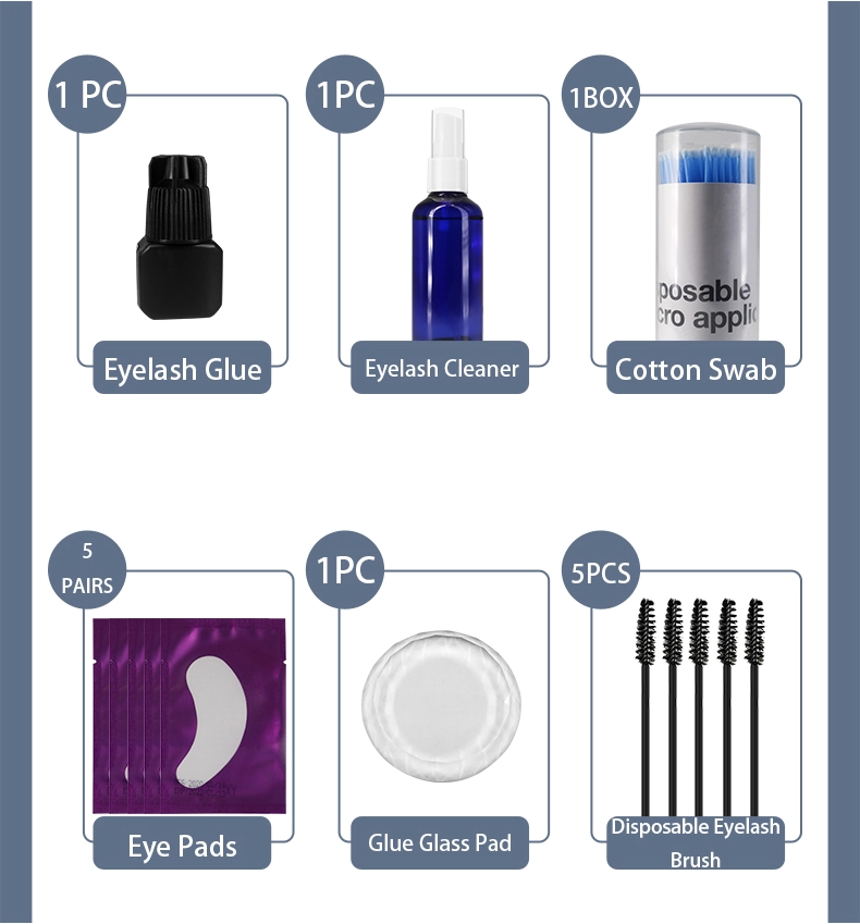 2020 Newest Wholesale Professional Eyelash Box Eyelash Extension Practice Kit  