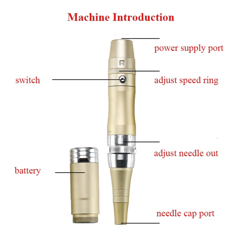 Electric Microblading Tattoo Machine Pen Wireless Rechargeable semi PMU machine