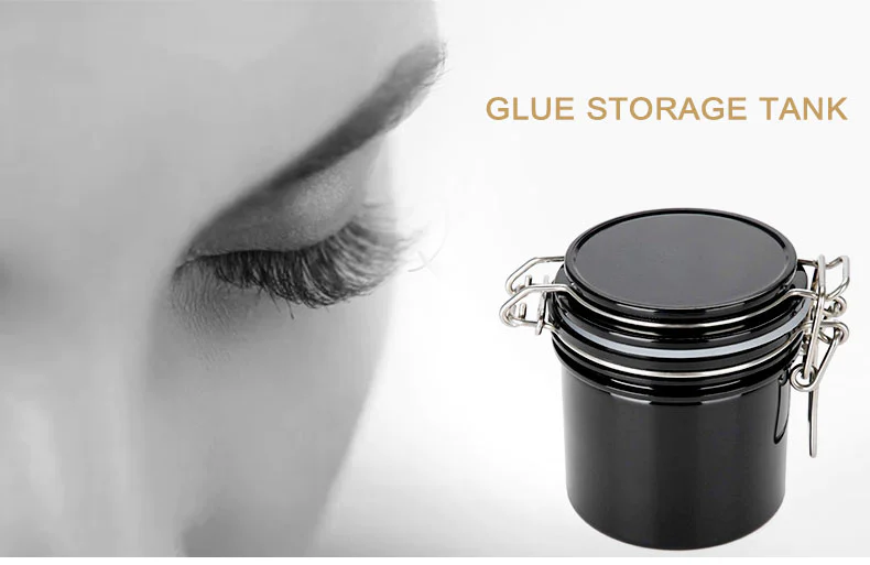 Private Label wholesale High Quality Portable Eyelash Extensions Glue Boxes Activated Carbon Glue Storage Tank